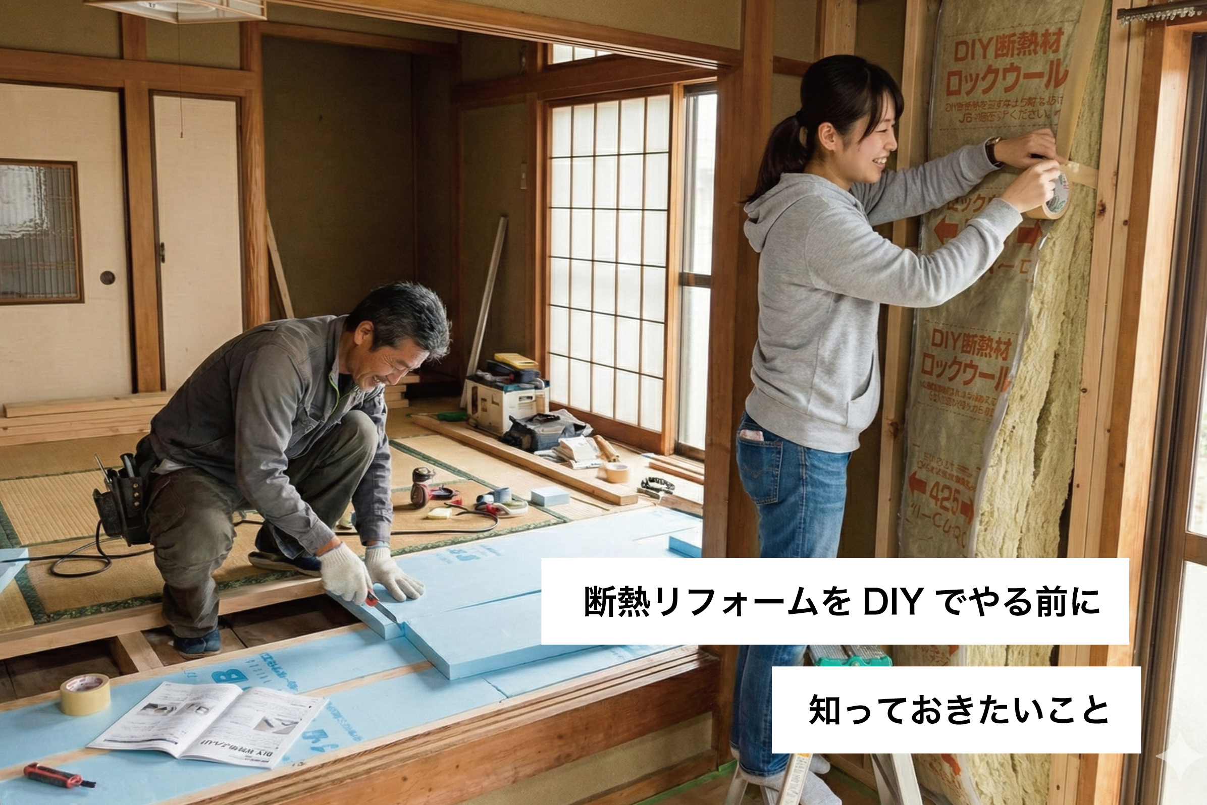 断熱リフォームをDIYでやる前に知っておきたいこと